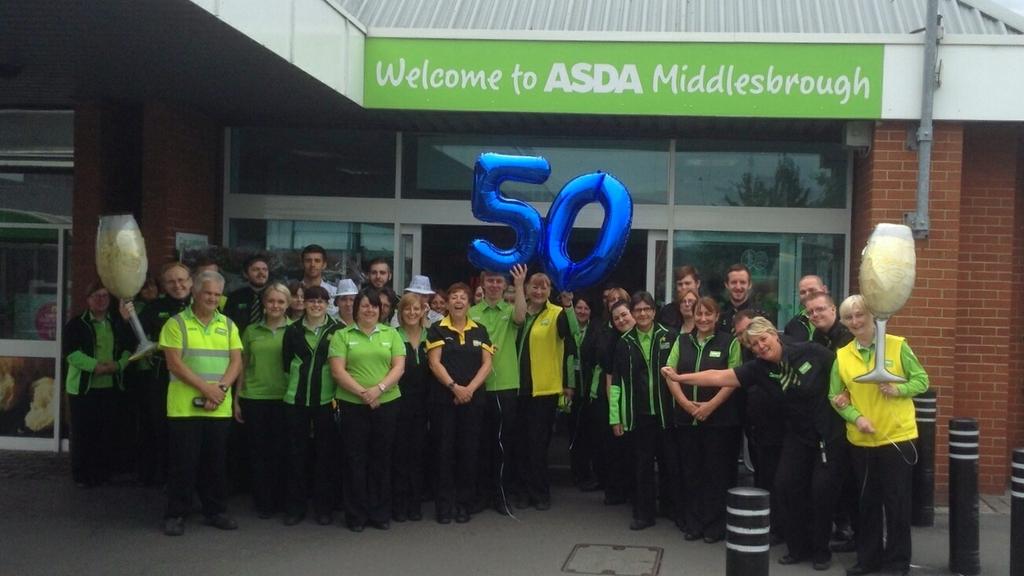 Community champion on Twitter "Happy Birthday Asda from Middlesbrough