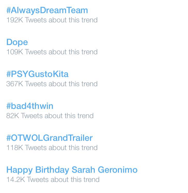 No 6 na Happy Birthday Sarah Geronimo  