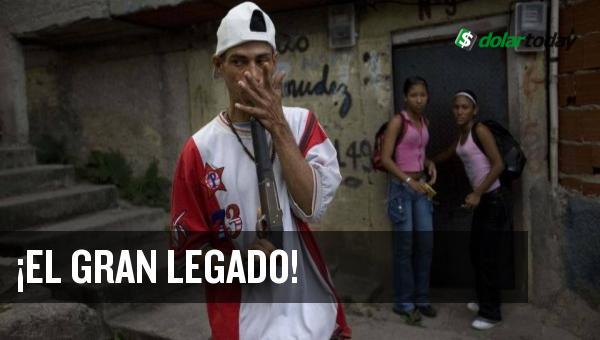 DolarToday's tweet photo. ¡LOS NIETOS DE CHÁVEZ! Grandes bandas delictivas siembran terror en Venezuela -► https://t.co/ARqkM3qI5m http://t.co/5YxEL2VqFS