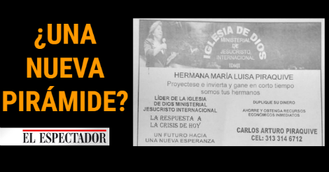 elespectador's tweet photo. ¿Proyecciones Piraquive, una nueva pirámide? http://t.co/TORJBcYjrj http://t.co/k03RtQMQqW