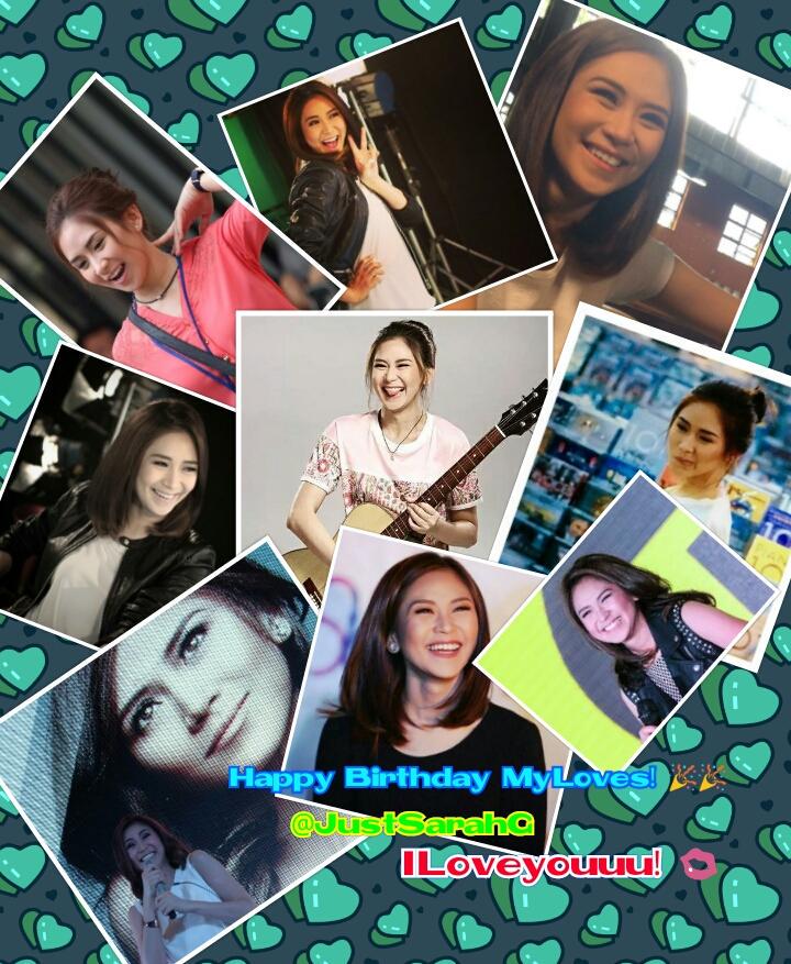 Happy Birthday Sarah Geronimo I wish nothing but the BEST for you. ILoveyouuuu!   