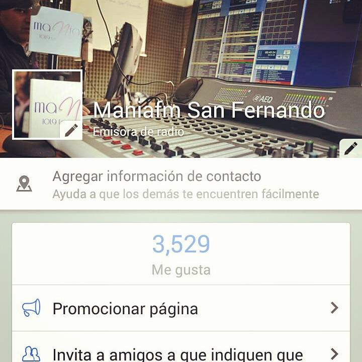 RadioManiaVI's tweet photo. Recuerda Darle #MeGusta a Nuestro Nuevo #FansPage "ManíaFm San Fernando"  #Siguenos #SanFernando # http://t.co/hnlQHtiXY1
