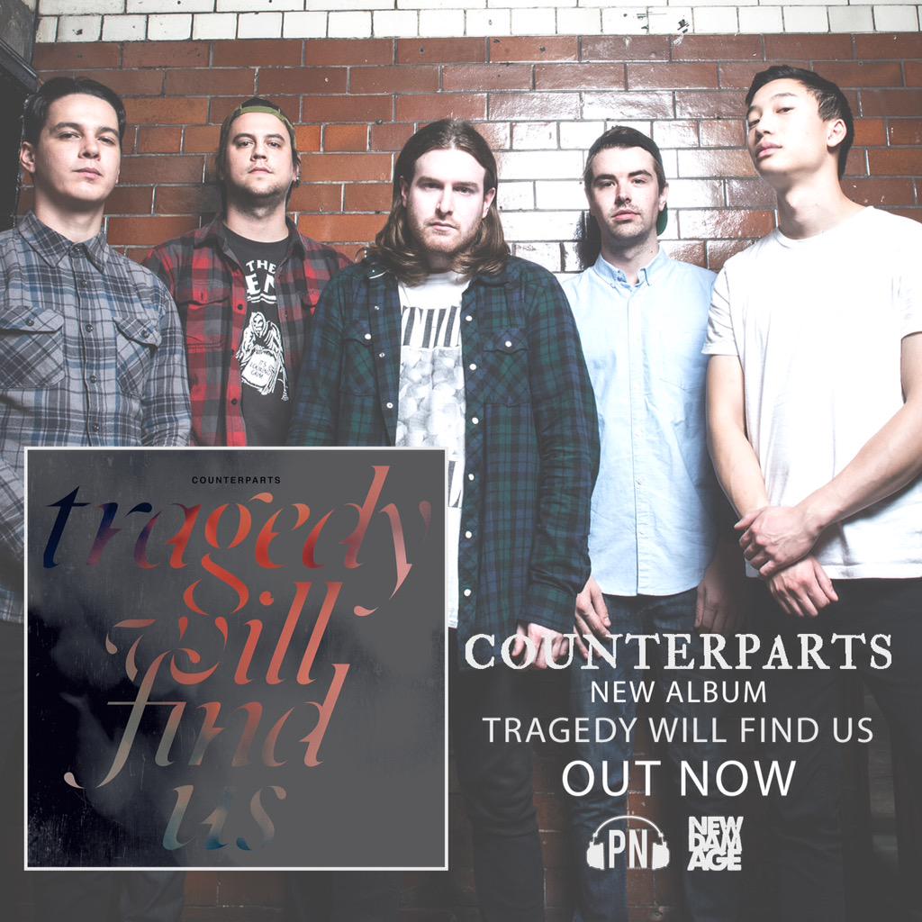 Tragedy Will Find Us came out today. Find it wherever you get your music. Buy it, stream it, download it. RT.