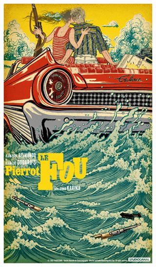 CriterionDigest's tweet image. You're going to want this Pierrot Le Fou print from the folks at Black Dragon Press.
blackdragonpress.co.uk