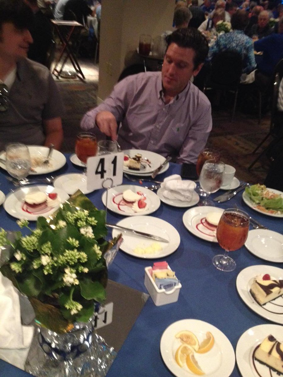 My good friend <a href="/kyletucker_cj/">Yago Perez Labedim</a> enjoying 2 desserts at UK football luncheon