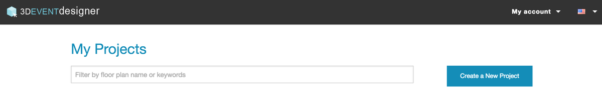 3DEventDesigner's tweet photo. New feature added! Now you can filter your Projects by Floor Plan name or by Keywords! http://t.co/HFKf3cHToX