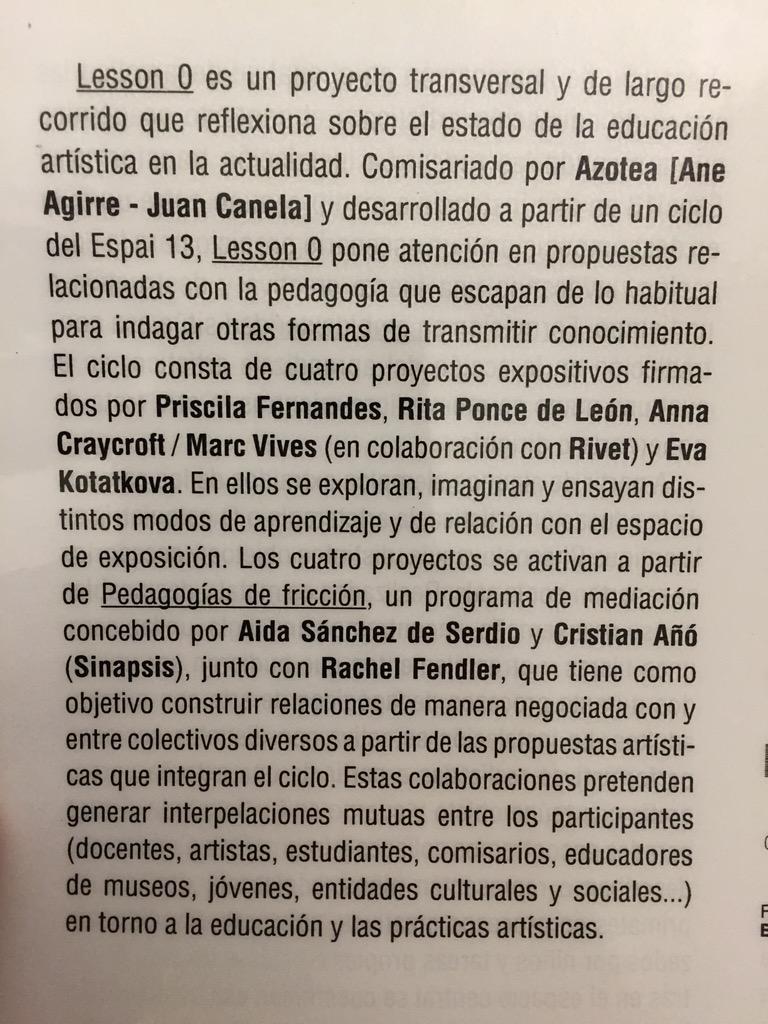 ftsaez's tweet photo. ¿Conocen mis amigas de @pinvisibles las #PedagogíasdeFricción y el Proyecto #Lesson0? #EducaciónArtísticaCrítica http://t.co/pVuP6vdvCQ
