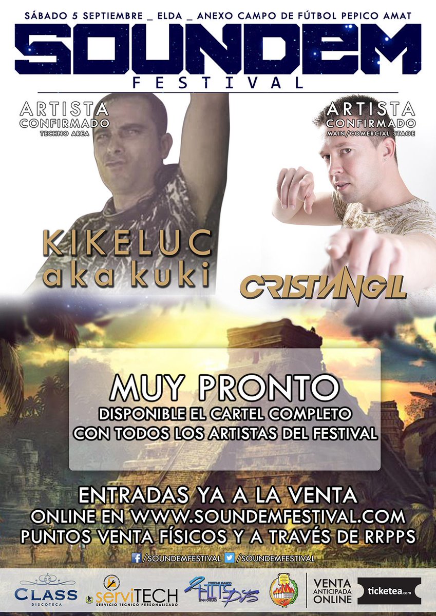 ¡¡Más confirmaciones para SOUNDEM FESTIVAL 2015!! Aquí tenéis a dos artistas que se suman al cartel... RT!