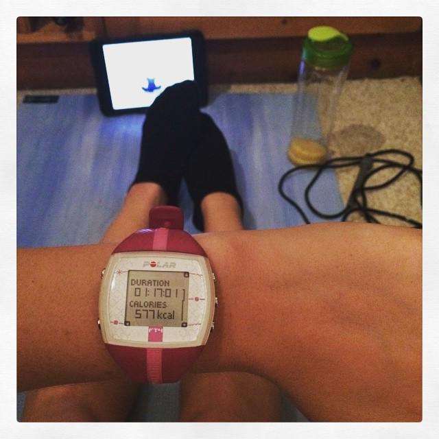liked Nice workout tonight...3 mile run followed by BBG1 workout finished with yoga! #running #3miles #BBG1 #kaylam…