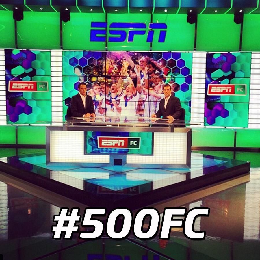 AleRuzal's tweet photo. Gracias a todos por los saludos ! 500 programas de @ESPNFutbolClub ! #500FC http://t.co/BUUK6OSMXs