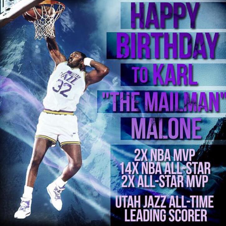 Happy Birthday to Karl Malone!! 