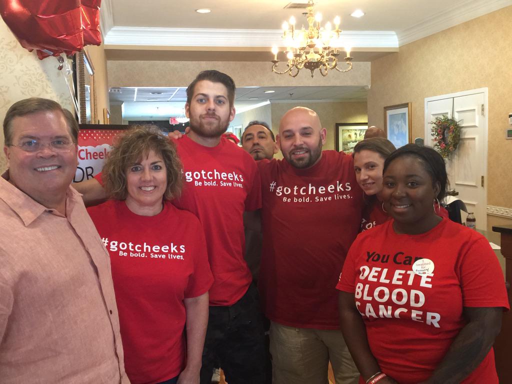 healtheo360's tweet photo. Staff and residents at CareOne in Hackensack joining #anthonysfight w/ @getswabbed #gotcheeks #realstories http://t.co/4YIsjnrH4e