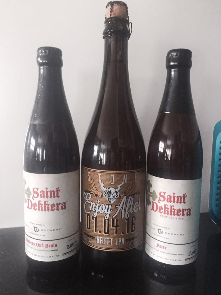 goodbrewapp's tweet image. Today's lesson: Patience. 2 barrel aged #sours from 13 and an #IPA we cant open til 16 @DESTIHLChmp @StoneBrewingCo