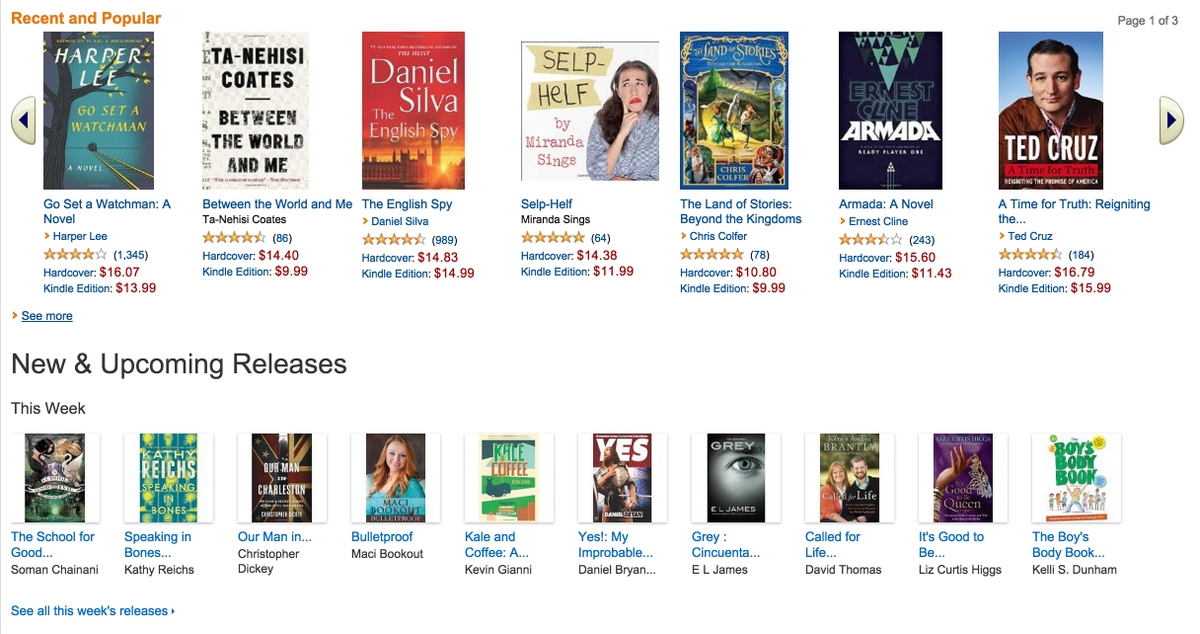 New, Recent, &amp; Popular Books!

amzn.to/1TXfO1w