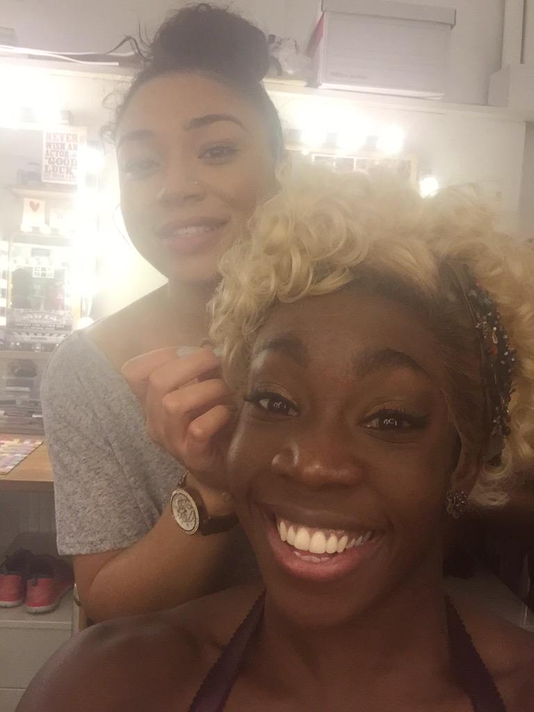 <a href="/karen_hauer/">Karen Hauer</a> <a href="/keviclifton/">Kevin Clifton</a> saying hello from your previous home at #shaftesburytheatre with <a href="/Rhona_Phipps/">Rhona Phipps</a> #ThisMorning