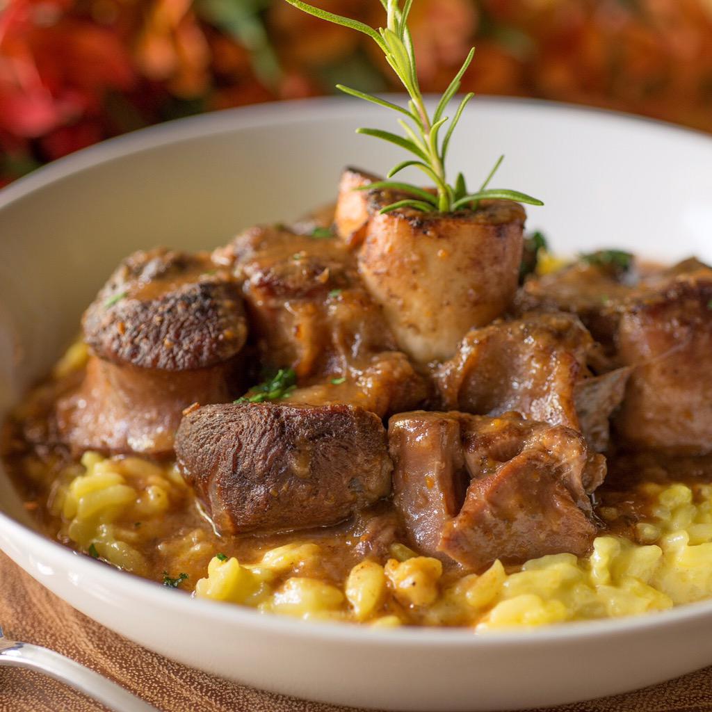 Today's special: Risotto Milanese with ossobuco
