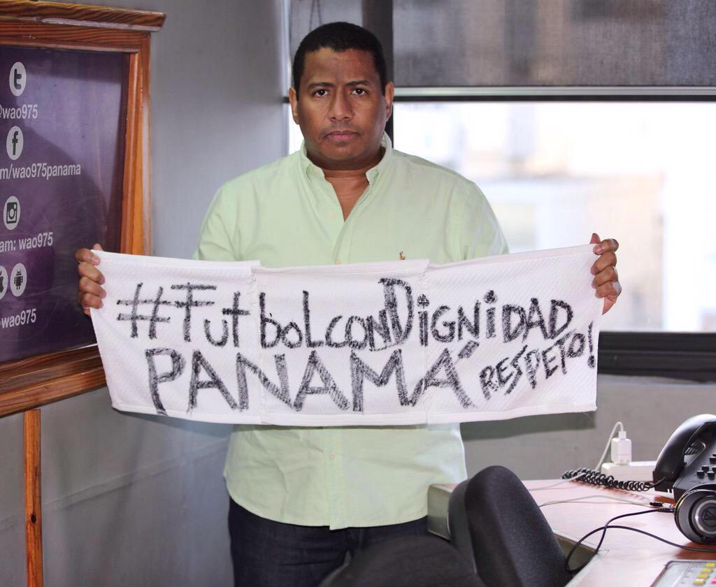 WAO973's tweet image. Panamá se respeta #FutbolConDiginidad