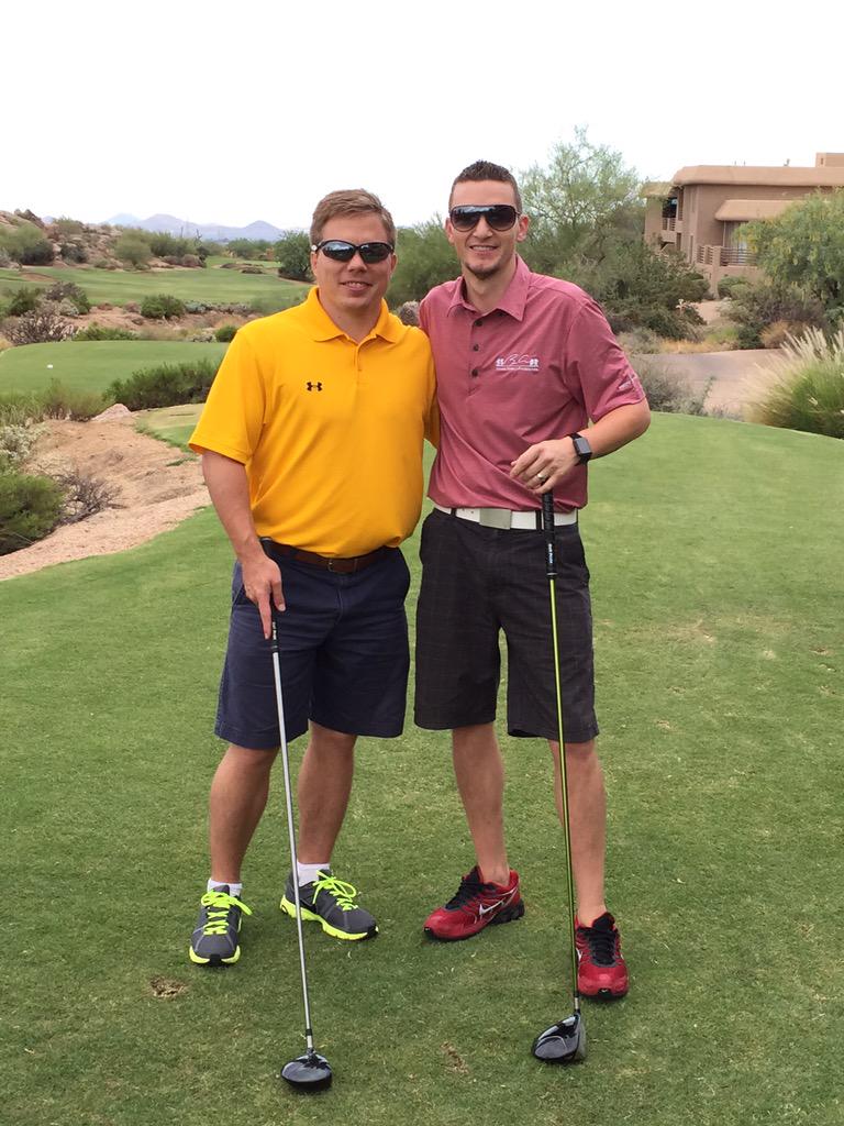 ChrisYanoRacing's tweet photo. Great day of golf with my man @MountieWrestlng at @TroonNorthGC. #AZGolf #MoCoMagic http://t.co/QAcKyYy791