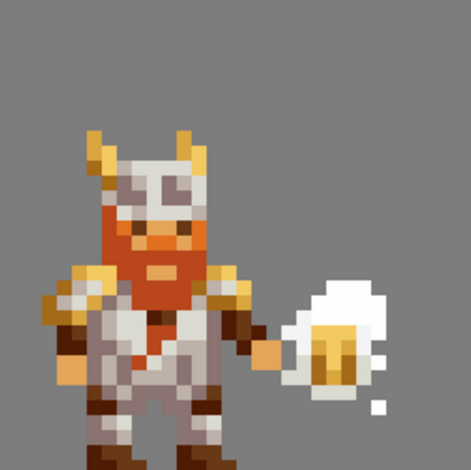 NeonMob's tweet photo. #pixelmob submission of the day: 'Dwark Drinking Ale' by Hillstylelife #pixelart #pixel_dailies #pixels http://t.co/ZmCOS00BBX