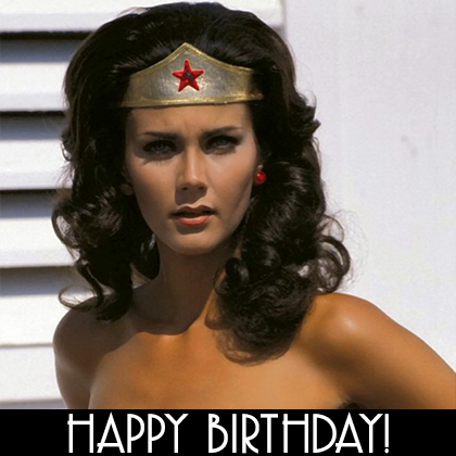 Happy Birthday to Lynda Carter, who graced our cover in Fall 2005.  