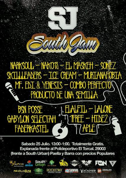 southurbanstore's tweet photo. MAÑANA SÁBADO 25 ES EL DIA #SOUTHJAM MUCHO RAP MUCHO GRAFFITI EN MÁLAGA EN EL BARRIO FRENTE A @southurbanstore !!! http://t.co/FTc0WKogM3