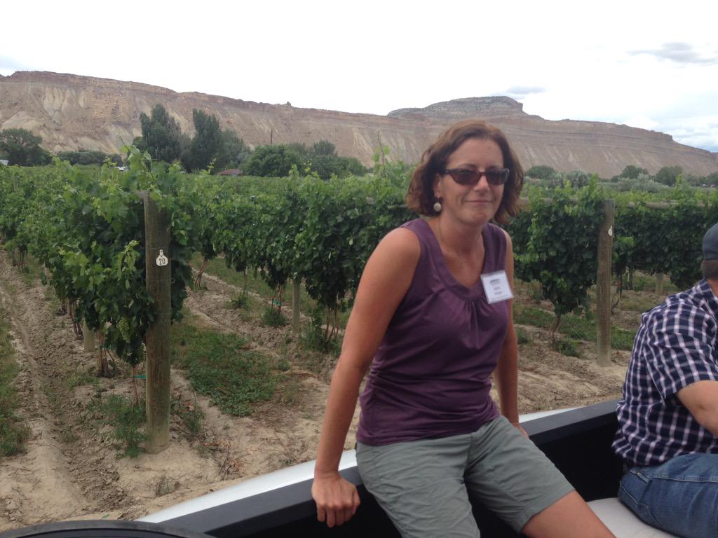 DrewBeckwith's tweet photo. #VinetoWine now at the vineyard. @CFWEWater @wradv http://t.co/NyZfG2GgXr