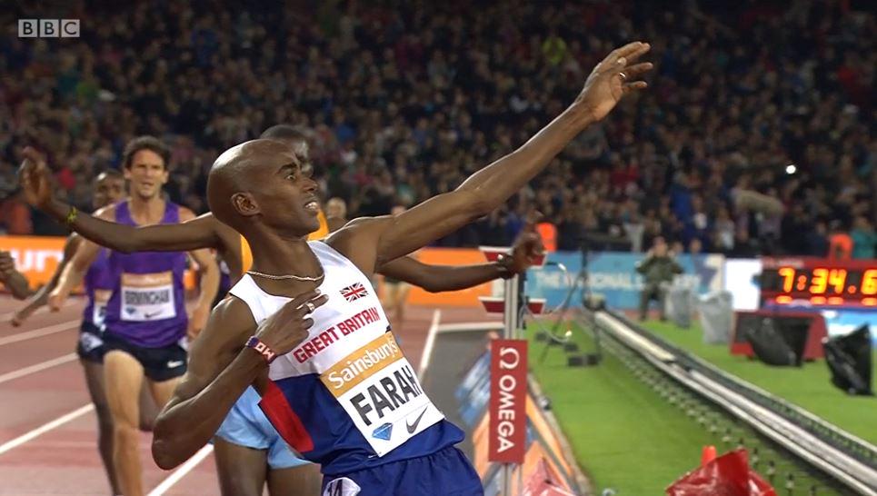 BBC Sport (@bbcsport) on Twitter photo 7:34:66 for <a href="/Mo_Farah/">Sir Mo Farah</a> who pays homage to <a href="/usainbolt/">Usain St. Leo Bolt</a> at the #AnniversaryGames
bbc.in/1JjosUR #bbcathletics 7:34:66 for <a href="/Mo_Farah/">Sir Mo Farah</a> who pays homage to <a href="/usainbolt/">Usain St. Leo Bolt</a> at the #AnniversaryGames
bbc.in/1JjosUR #bbcathletics