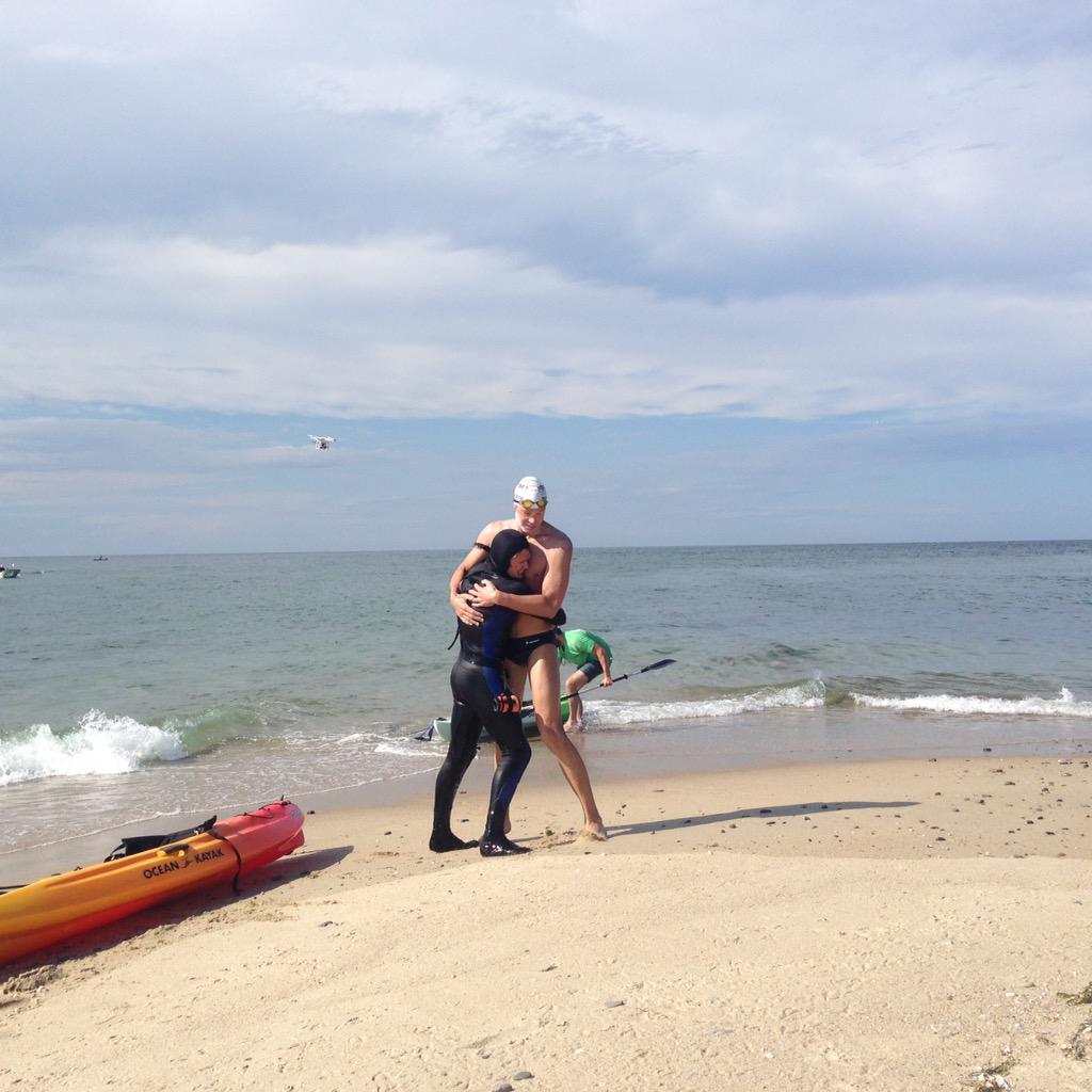 And he's made it!! Grant reaches Great Point 12 hours after he left the Cape. <a href="/SAANantucket/">SAA Nantucket</a> <a href="/InkyM/">Inquirer and Mirror</a>