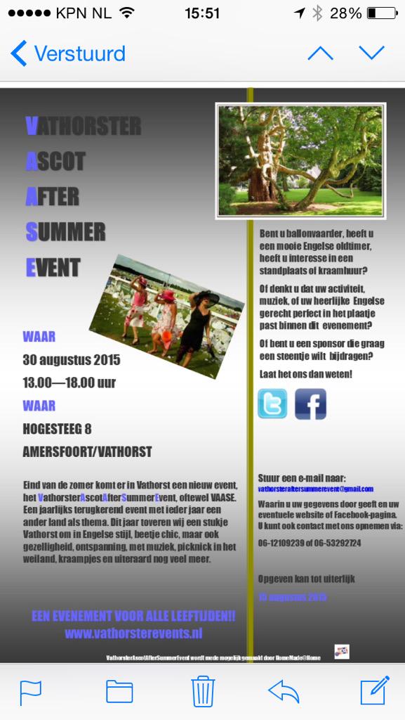 Niet vergeten in te schrijven voor dit superleuke event!
