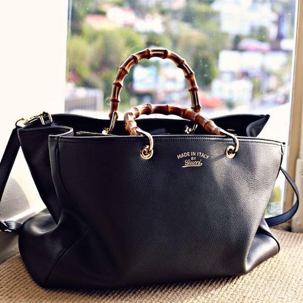 This GUCCI tote has jet-set written all over it! What does your tote say? bit.ly/1ObzHih