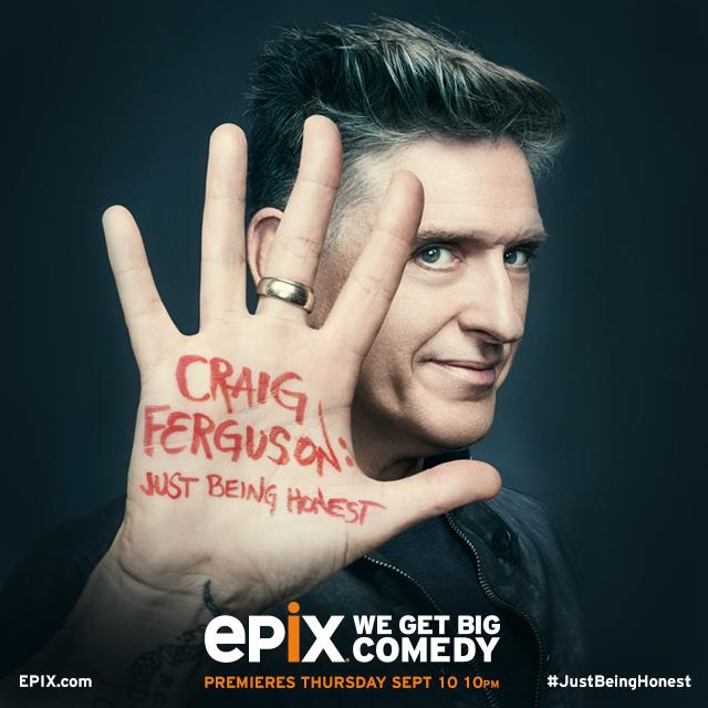 CraigyFerg's tweet photo. I’m coming back to @EpixHD! My new comedy special #JustBeingHonest premieres 9/10 at 10pm ET. http://t.co/tcTCXVTghj http://t.co/5NAm0p0WCl