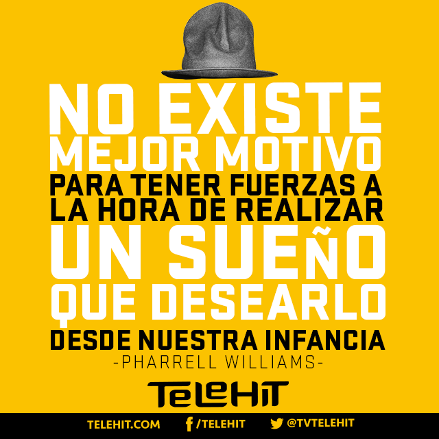 telehit_musica's tweet photo. ¡Nos encanta esta frase de @Pharrell! http://t.co/LTpwFTgC0U