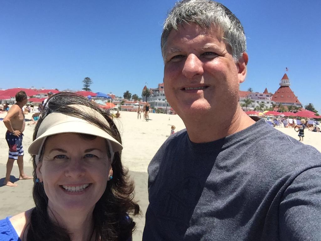 milesfromwaco's tweet photo. Enjoying beautiful Coronado beach with Kristi! http://t.co/nddeT2OgIs