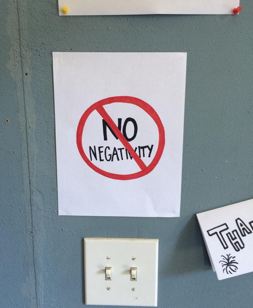 MichaelTrucco's tweet image. Soooo..............we're FOR negativity?? #logicproblems