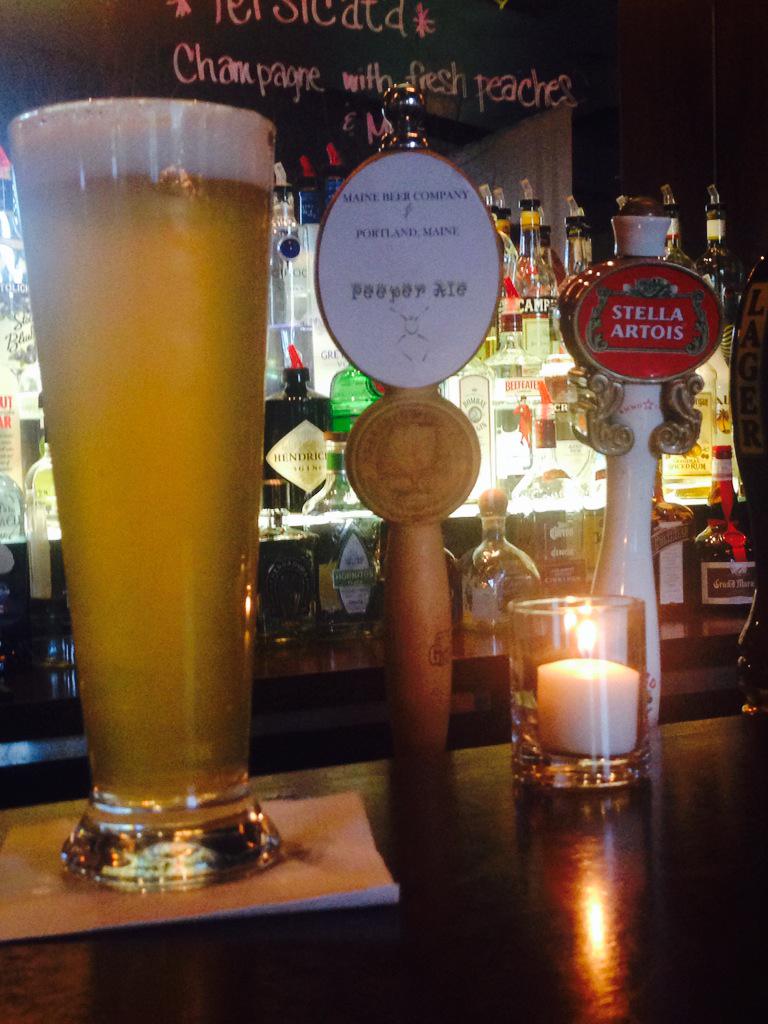 Come on in and try Peeper's Ale,   What a beautiful night to relax outside!