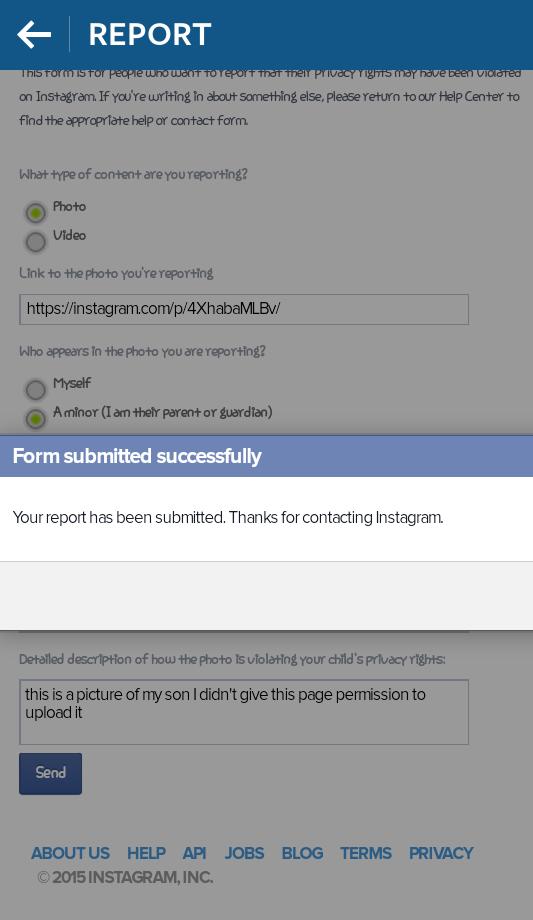 danpeterson92's tweet photo. I reported 16andpregnantbabies for using my sons pictures that they don't ask to even use http://t.co/CR2qeqQVcK