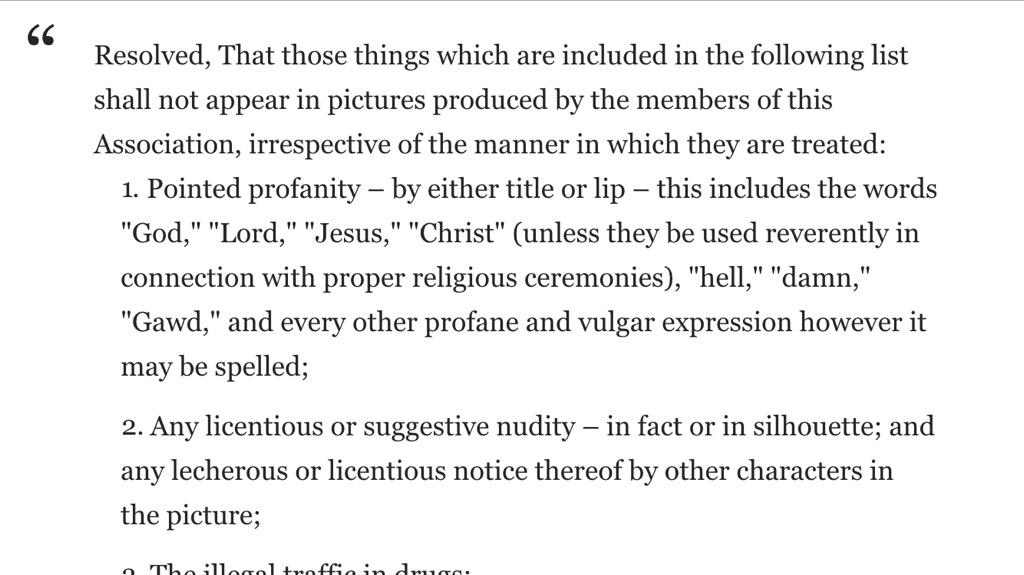 APPLESToNEPiX's tweet image. &amp;lt;#FuckTheCode&amp;lt;🐍&amp;gt;
#FilmNoir found all kinds of ways around the #HaysCode.
Their list of "#Donts &amp;amp; #BeCarefuls" outL...