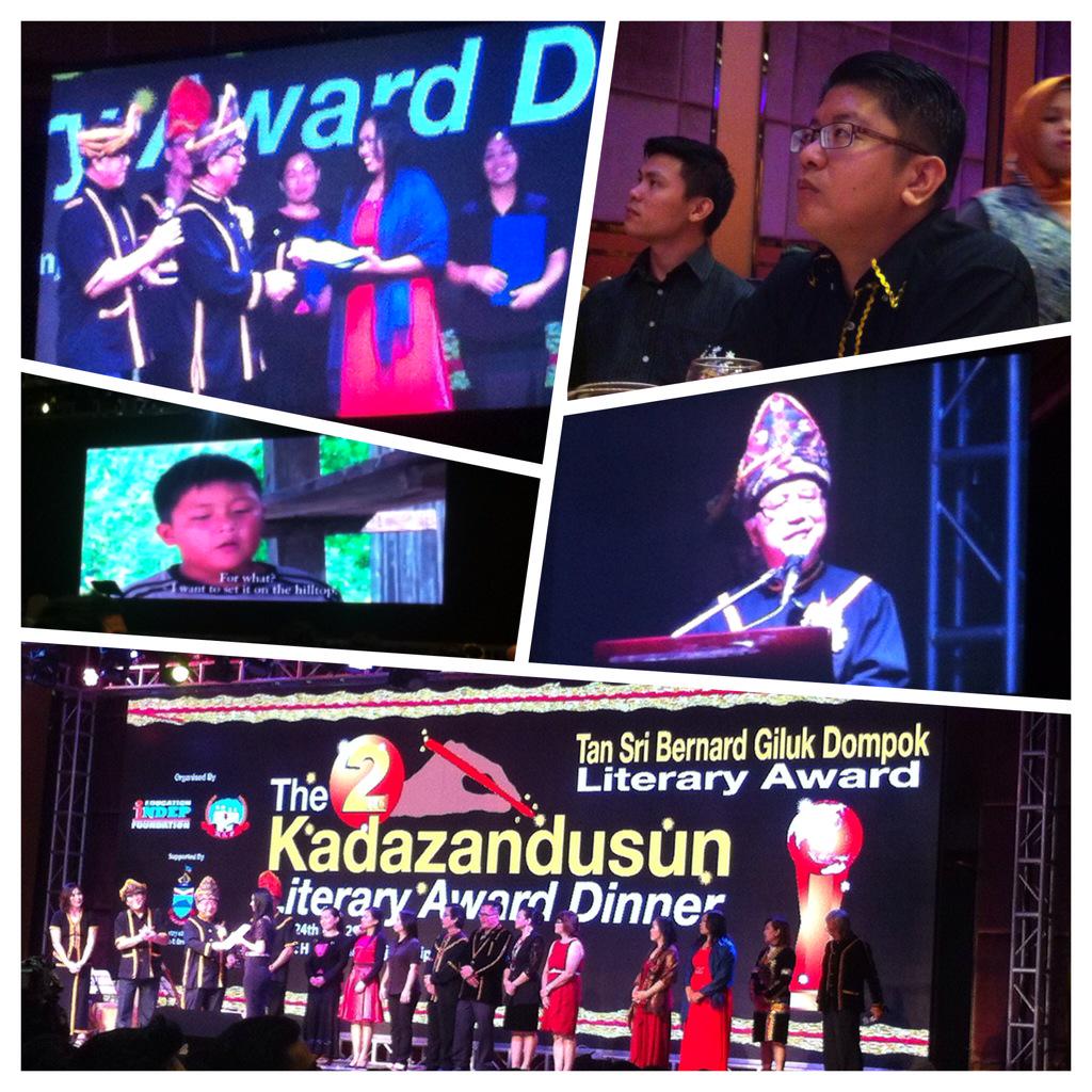 rey_922's tweet photo. The Kadazandusun Literary Award @EwonBenedick @MasidiM @UpkoNasional http://t.co/qaqjZ9r2Aq