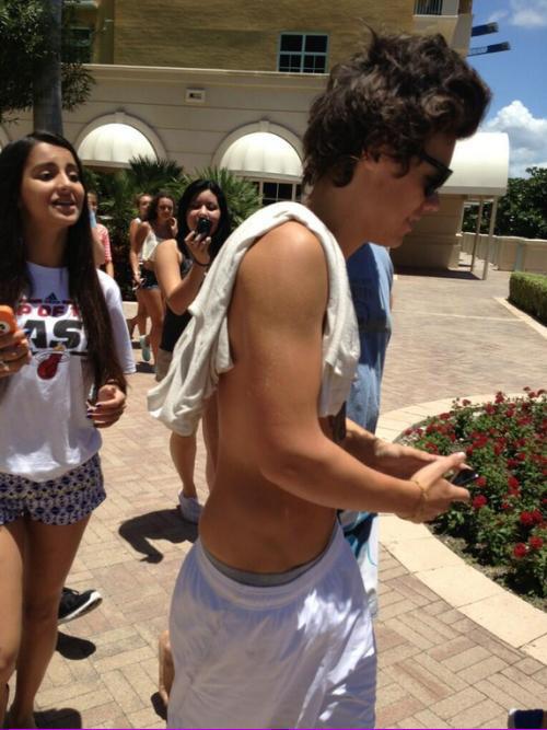 Daddy didn't like all the attention I got at the beach