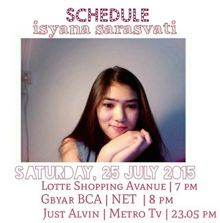 isyanation's tweet photo. Malam minggu kalian bakalan berwarna karna @isyanasarasvati 🎉 kita buat hari ini Trending topic hastag #SRSVTday 😘 http://t.co/z2KRRoVcdF