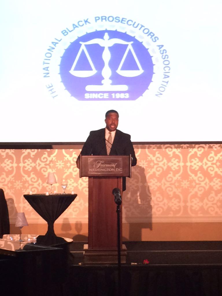 USAO_DC's tweet photo. Acting U.S. Attorney Vincent Cohen Jr speaks on importance of diversity in law enforcement http://t.co/pQoqmiIKRw