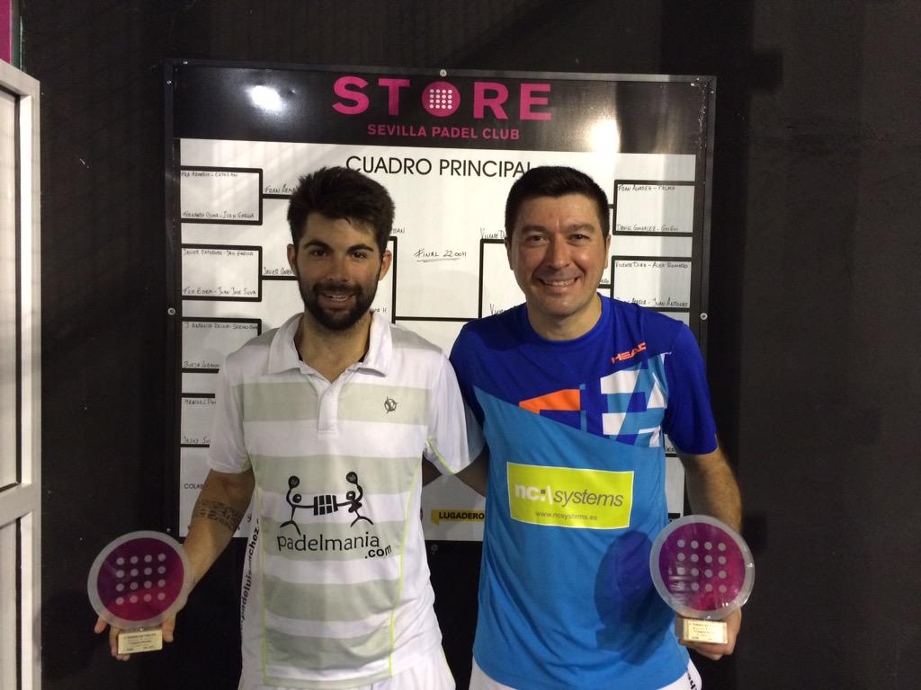 jorge_ncsystems's tweet photo. Campeones de primera categoría en STORE Padel Sevilla. Gracias a mi amigo y coach @PadeLuiSanchez y @NCSystems http://t.co/mjo1SApEUd