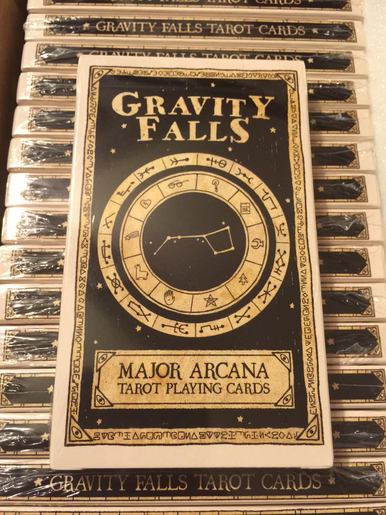 GravityFallsCipher on Twitter: "The #GravityFalls tarot cards are here!  Enjoy a first look at the custom box they come in! http://t.co/tYr4QtL8A7"  / Twitter