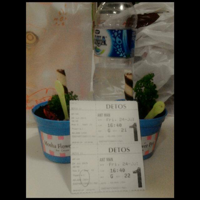off day bareng kemarin, nonton ant man &amp; makan ice cream with ayank
