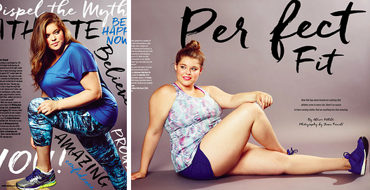 BuzzFeed's tweet photo. A running magazine put a plus-size model on its cover and people are into it http://t.co/0EcLE2sQ0P http://t.co/Qdk6dUylu8