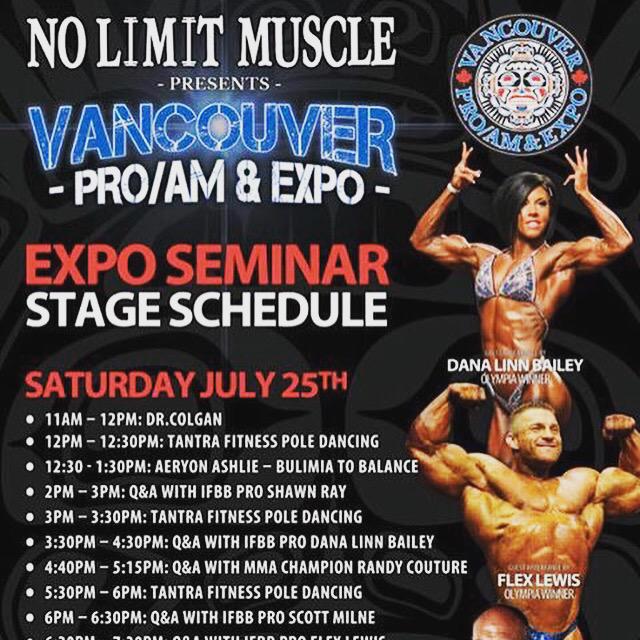 mytotalfitness's tweet image. Fitness and Bodybuilding Enthusiasts: NO LIMIT MUSCLE Presents the VANCOUVER PRO/AM &amp;amp; EXPO #vanproam #vanproshow
