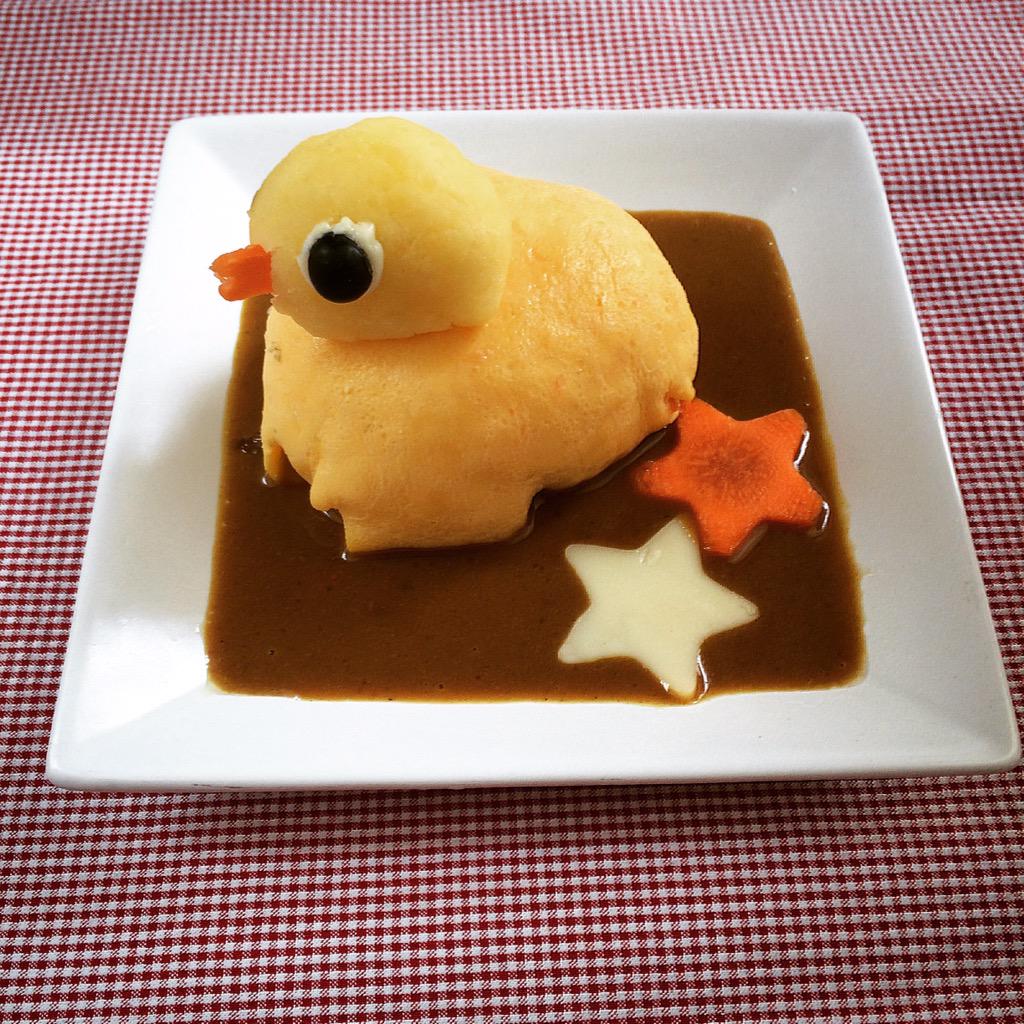 ひよこオムライス♡フライパン