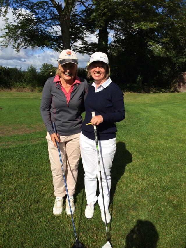 Some of the early girls on there way on a beautiful morning for ladies captain final day@AthyGolfClub