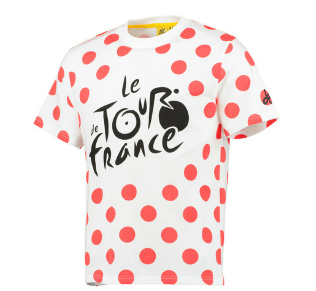 LeTour's tweet photo. RT pour gagner ce t-shirt à #MaillotaPois / RT to win the #PolkaDotJersey t-shirt. #TDF2015 http://t.co/uIVVRE6xQt http://t.co/NtnNh79wYq
