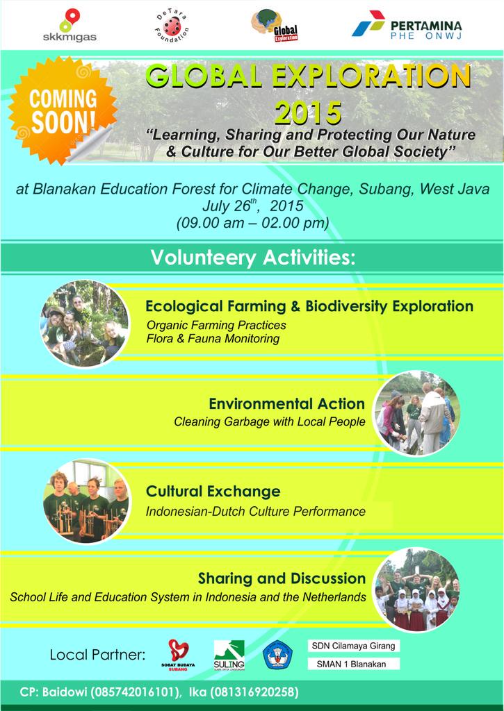 Hello baraya! 
Hadiri kegiatan <a href="/Sobatbudayasbg/">Sobat Budaya Subang</a> besok di Blanakan bersama siswa dari Dominicus Collage, Belanda.